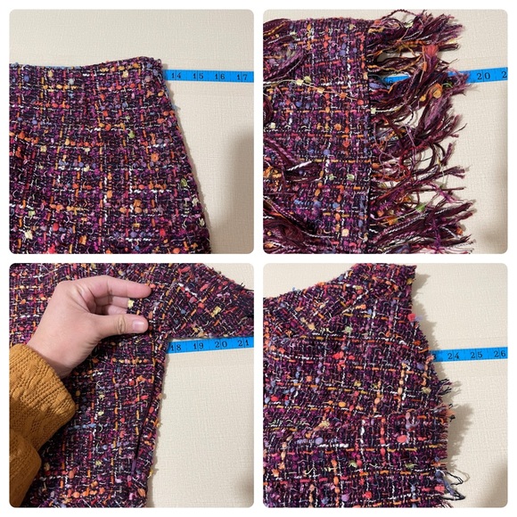 Zara Women Multicolored Tweed Peplum Set size XS - Picture 12 of 12